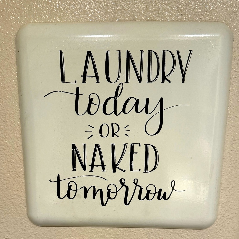 Metal wall sign